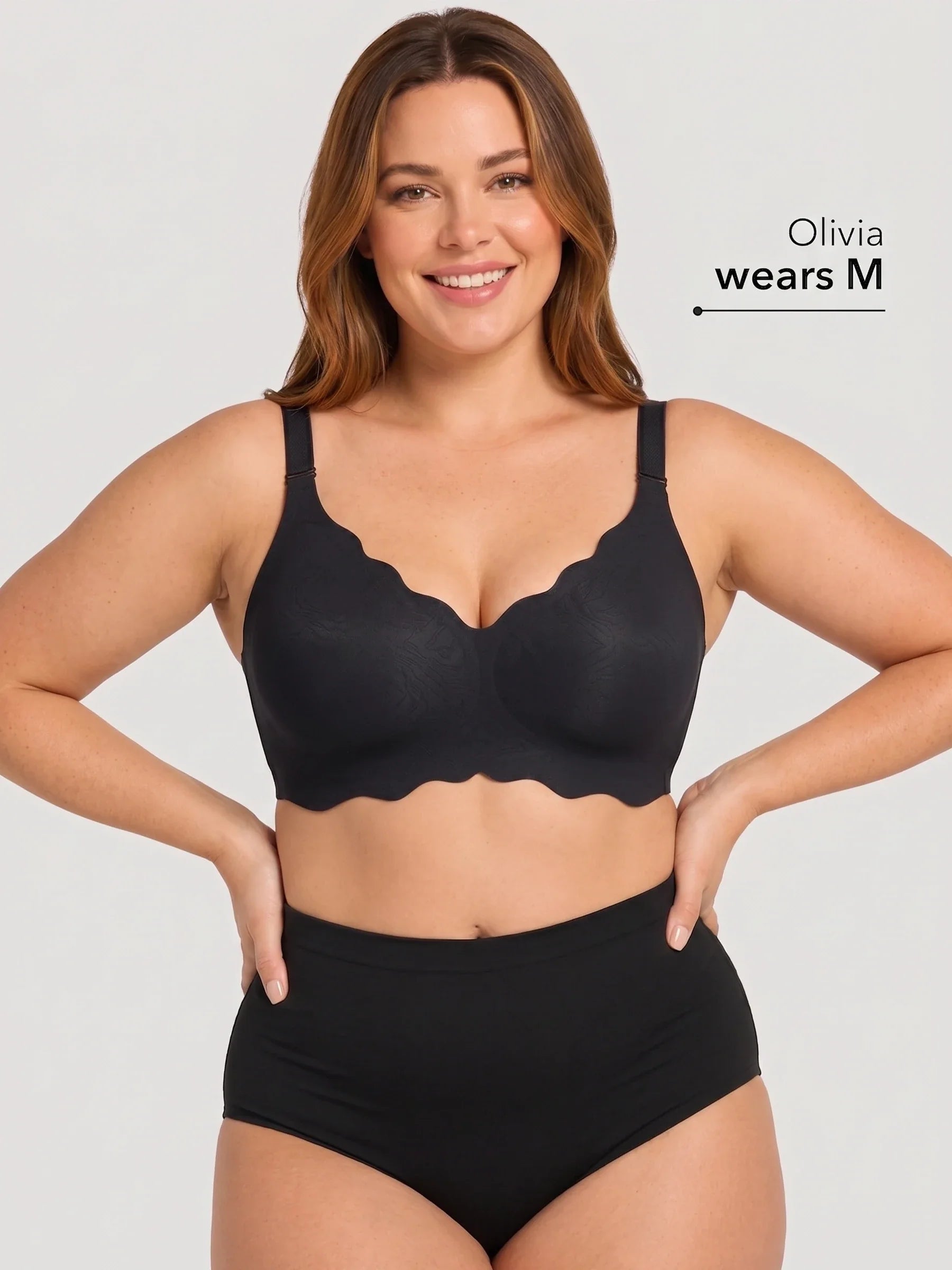 NEW DROP - LIMITED STOCK - Scalloped Push-Up Wireless Jelly Bra