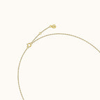 Dainty CZ Pave Smiley Bar Necklace