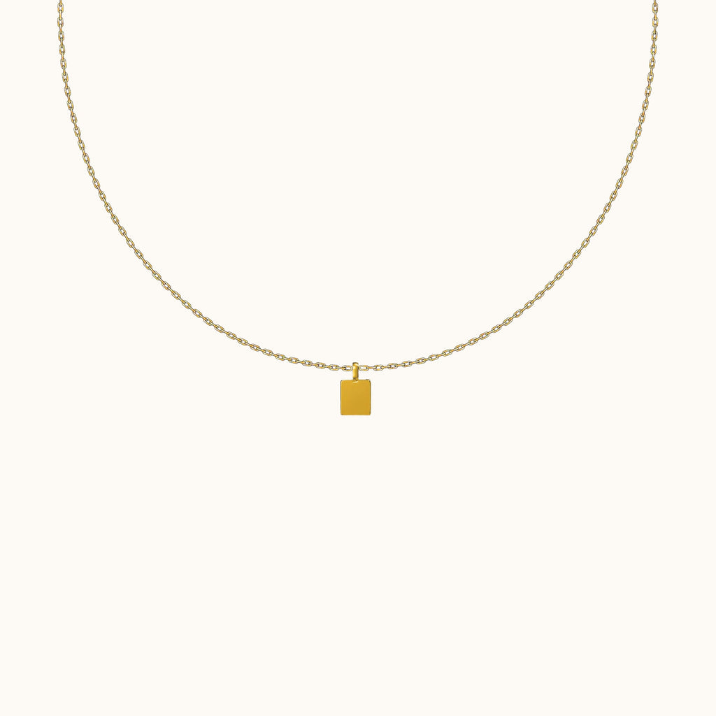 Square Tag Necklace