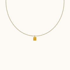 Square Tag Necklace