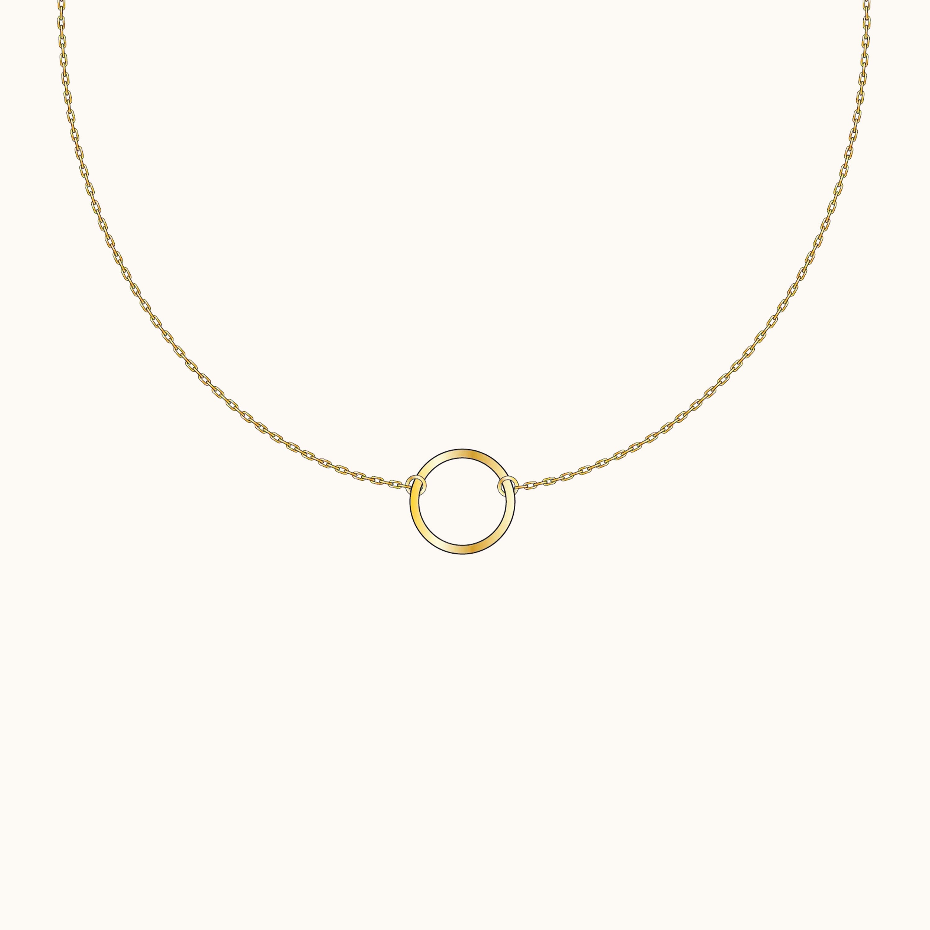 Dainty Circle Necklace