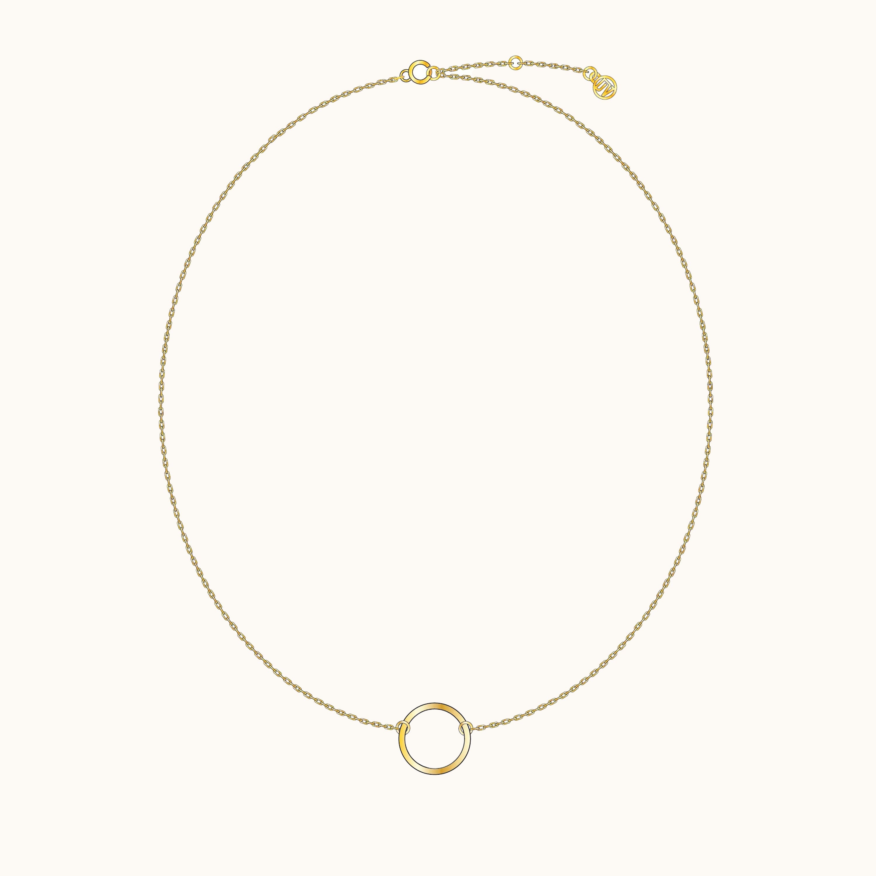 Dainty Circle Necklace