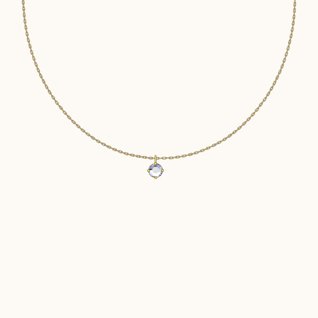 CZ Solitaire Necklace