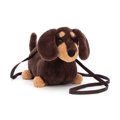 Otto Sausage Dog Bag - Soft Plush Novelty Bag | Wobblepaws