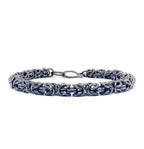 Byzantine Chainmaille Bracelet in Oxidized Sterling Silver