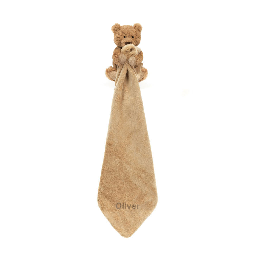 Personalise Bartholomew Bear Soother - Soft Baby Comforter | Wobblepaws