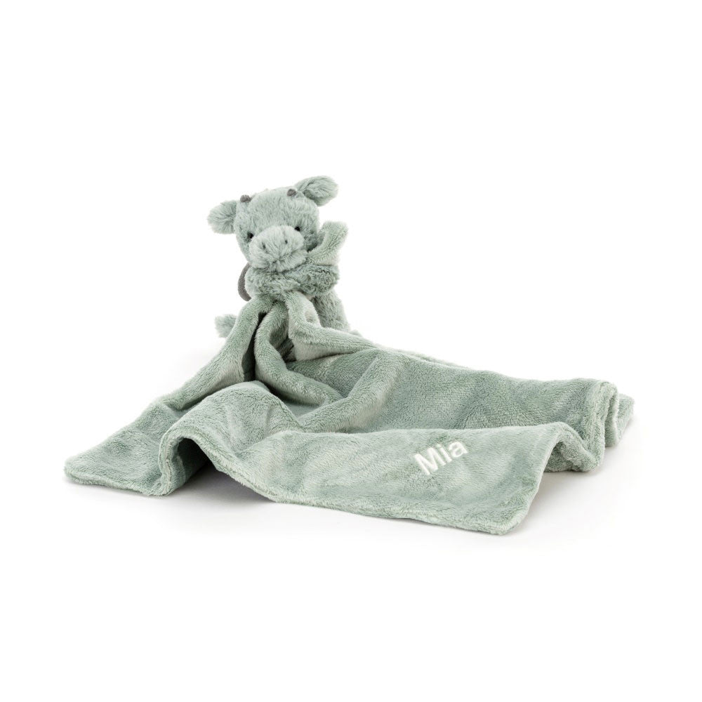 Personalise Bashful Dragon Soother - Soft Baby Comforter | Wobblepaws