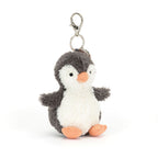 Peanut Penguin Bag Charm - Soft Plush Keychain | Wobblepaws