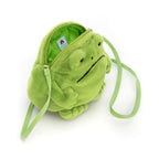 Ricky Rain Frog Bag - Soft Plush Novelty Bag | Wobblepaws