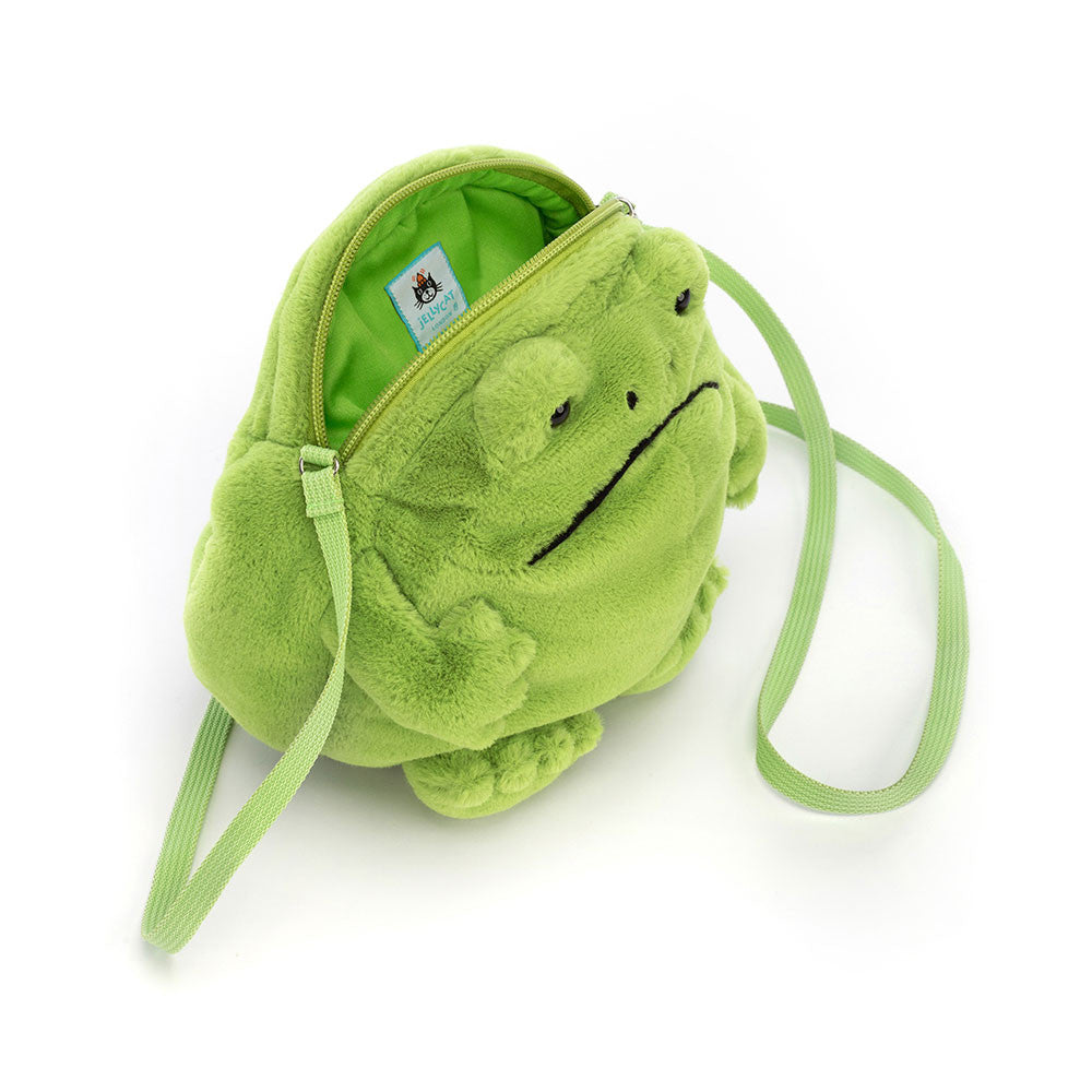 Ricky Rain Frog Bag - Soft Plush Novelty Bag | Wobblepaws