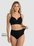 High Waist Seamless Bonded Brief Underwear