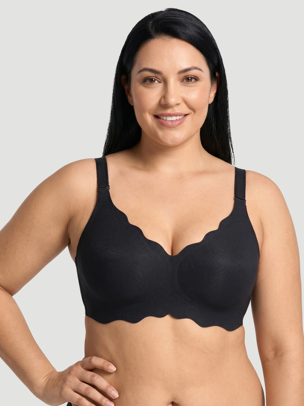 NEW DROP - LIMITED STOCK - Scalloped Push-Up Wireless Jelly Bra