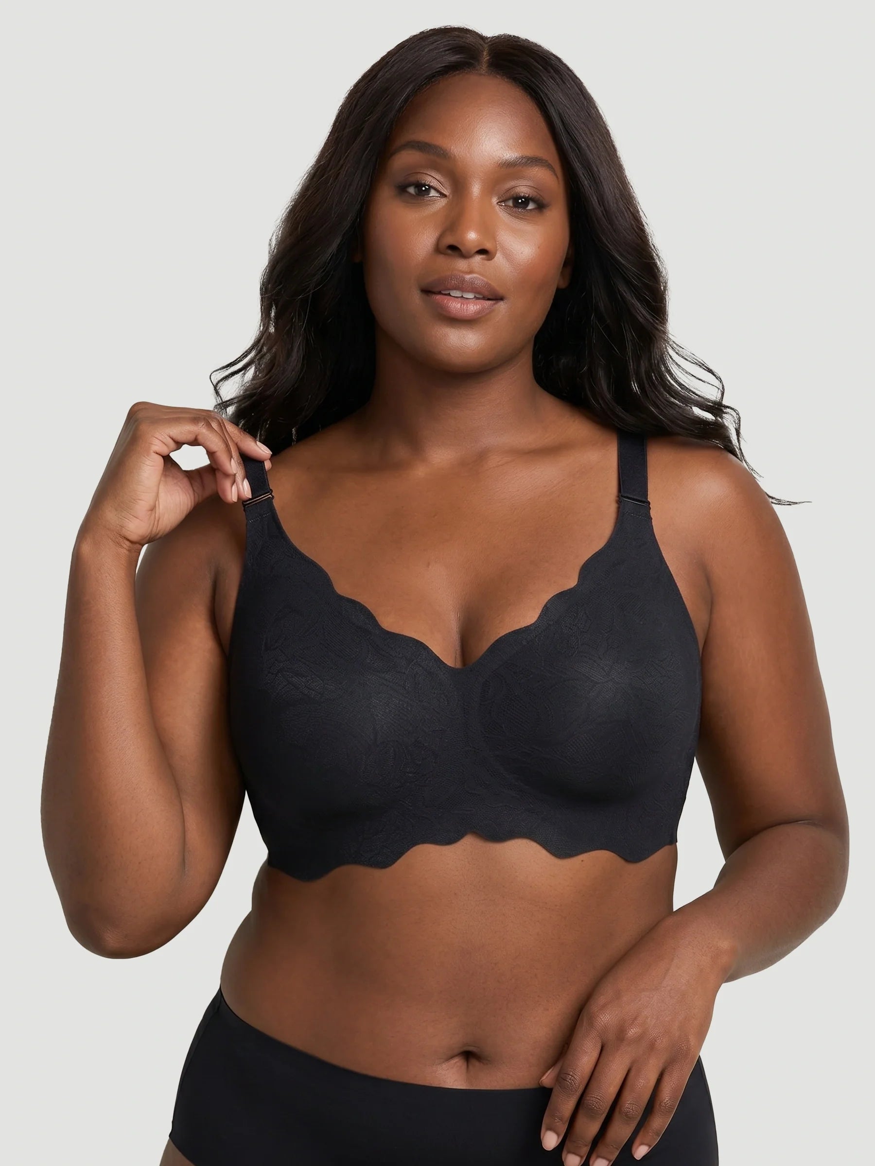 NEW DROP - LIMITED STOCK - Scalloped Push-Up Wireless Jelly Bra