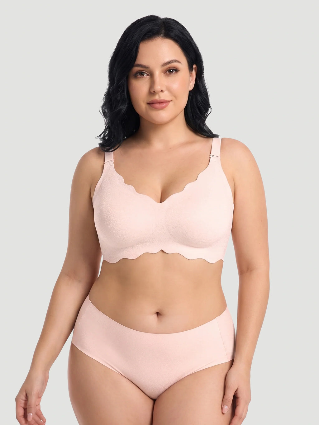 NEW DROP - LIMITED STOCK - Scalloped Push-Up Wireless Jelly Bra