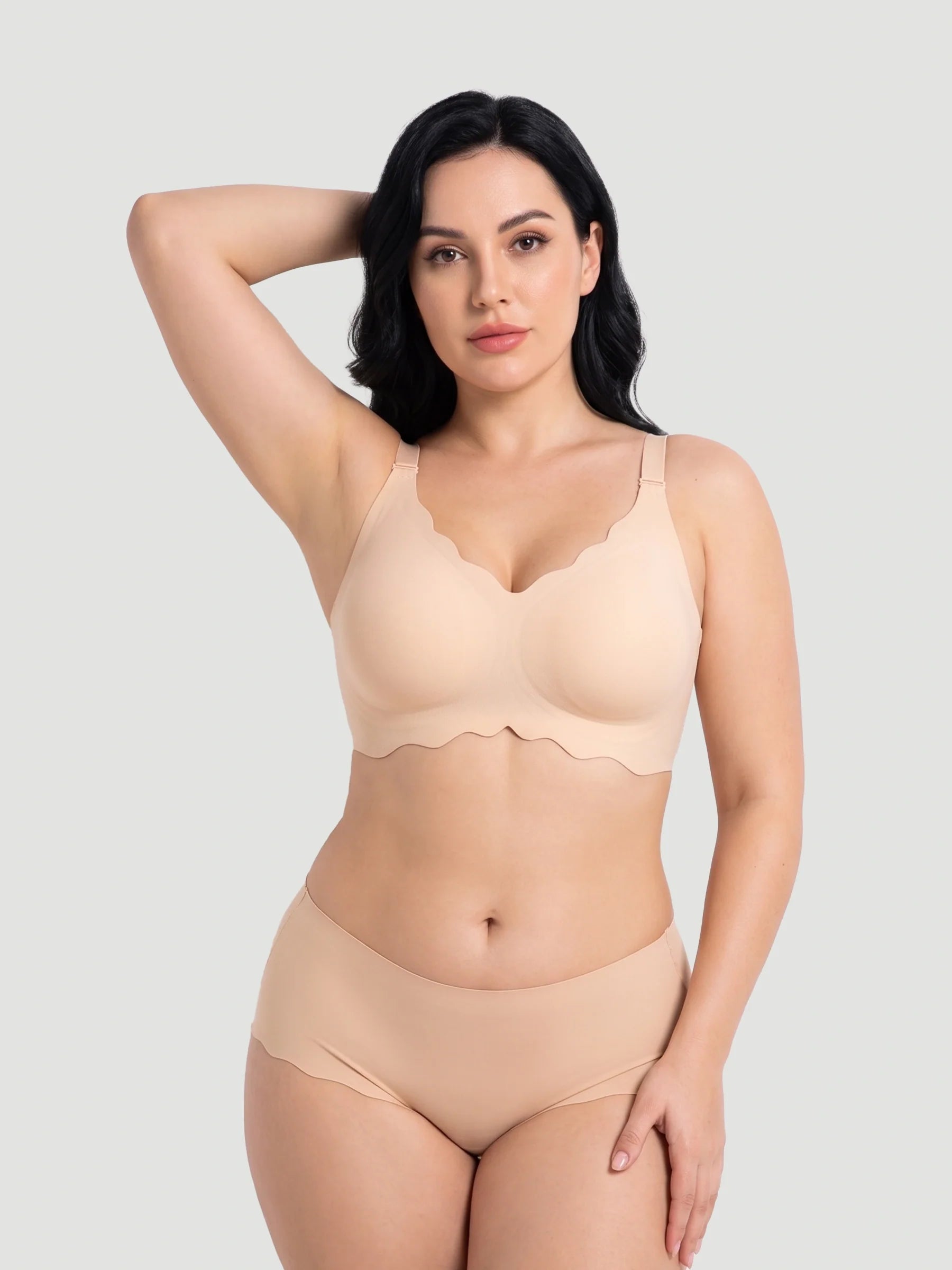 NEW DROP - LIMITED STOCK - Scalloped Push-Up Wireless Jelly Bra
