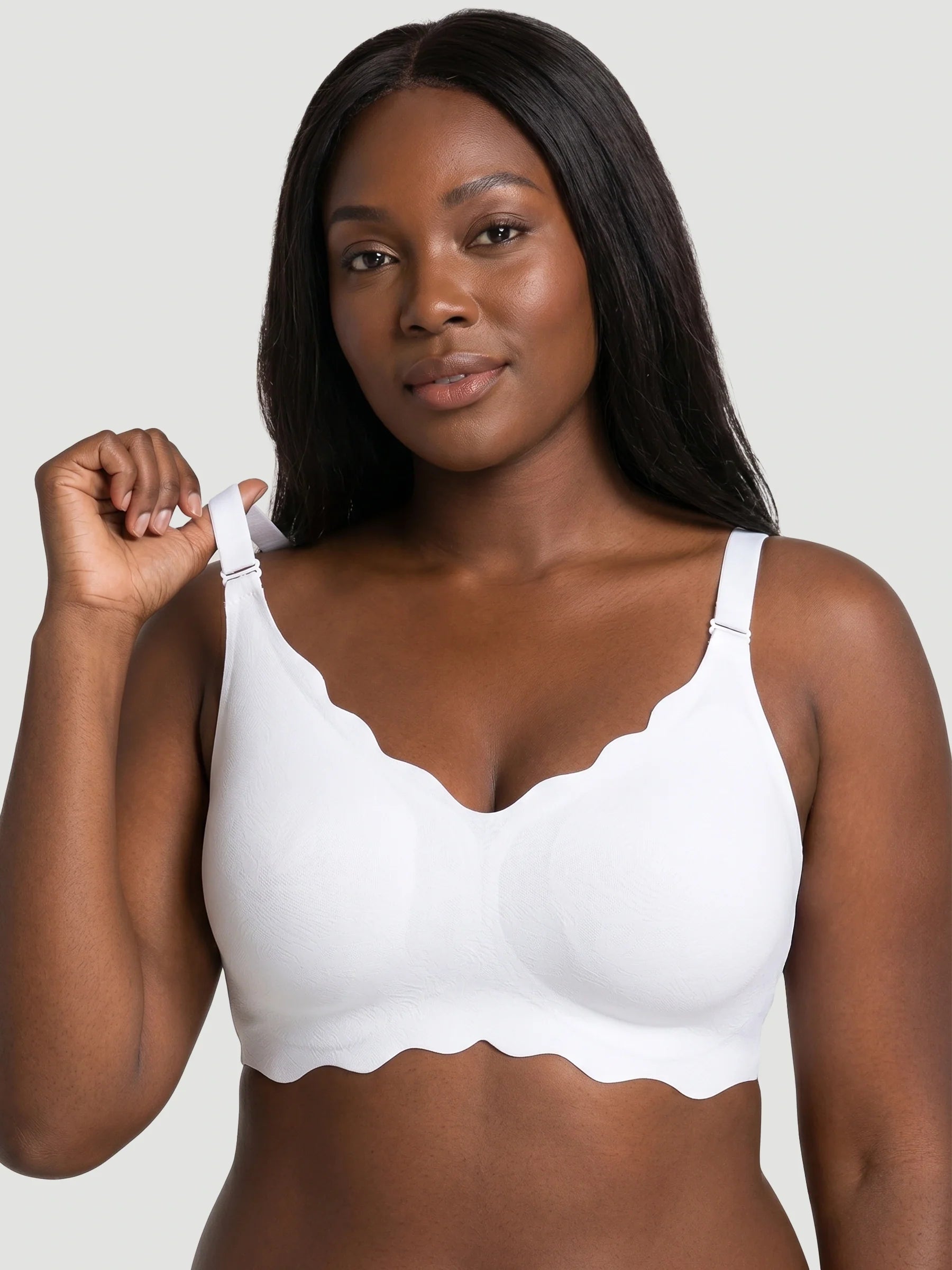 NEW DROP - LIMITED STOCK - Scalloped Push-Up Wireless Jelly Bra