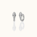 Snake Huggie Hoop Earrings