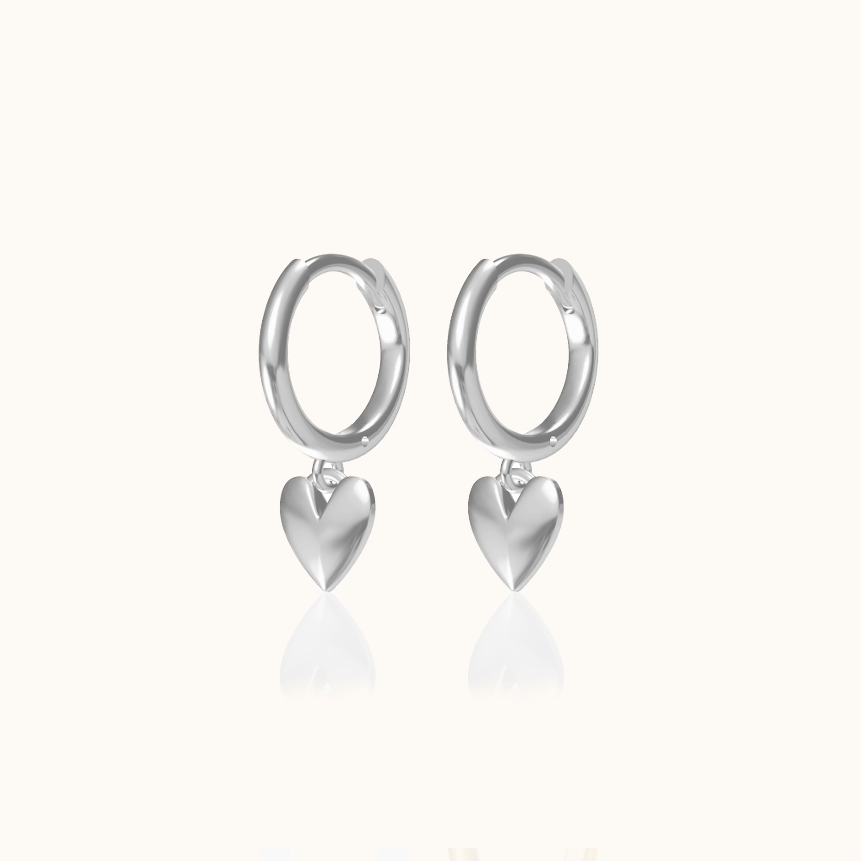 Sweetheart Hoop Earrings