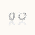 Thick Bead Hoop Earrings