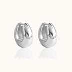 Chunky Thick Huggie Hoops Earrings