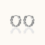Watch Chain Hoop Earrings