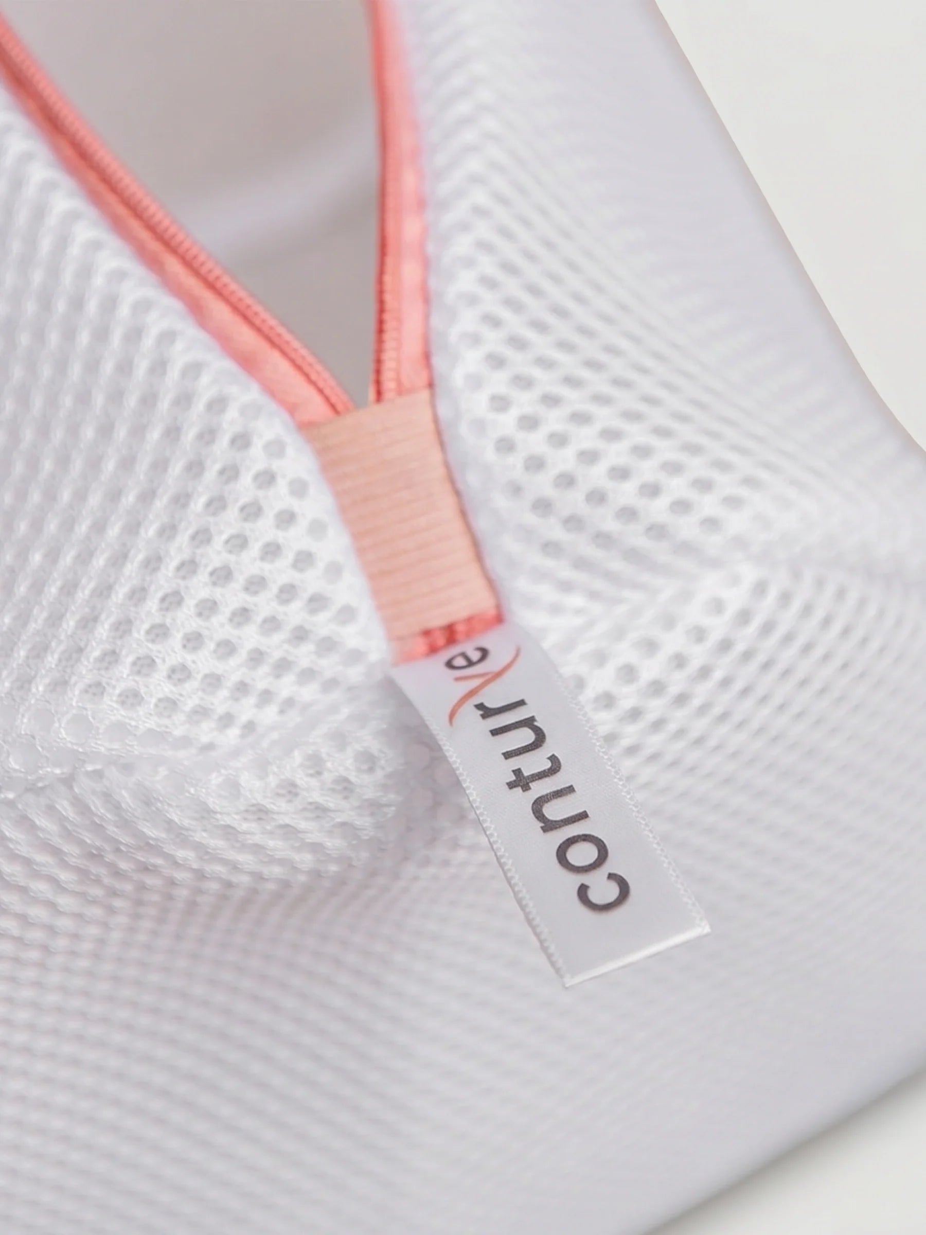 White Mesh Wash Bag