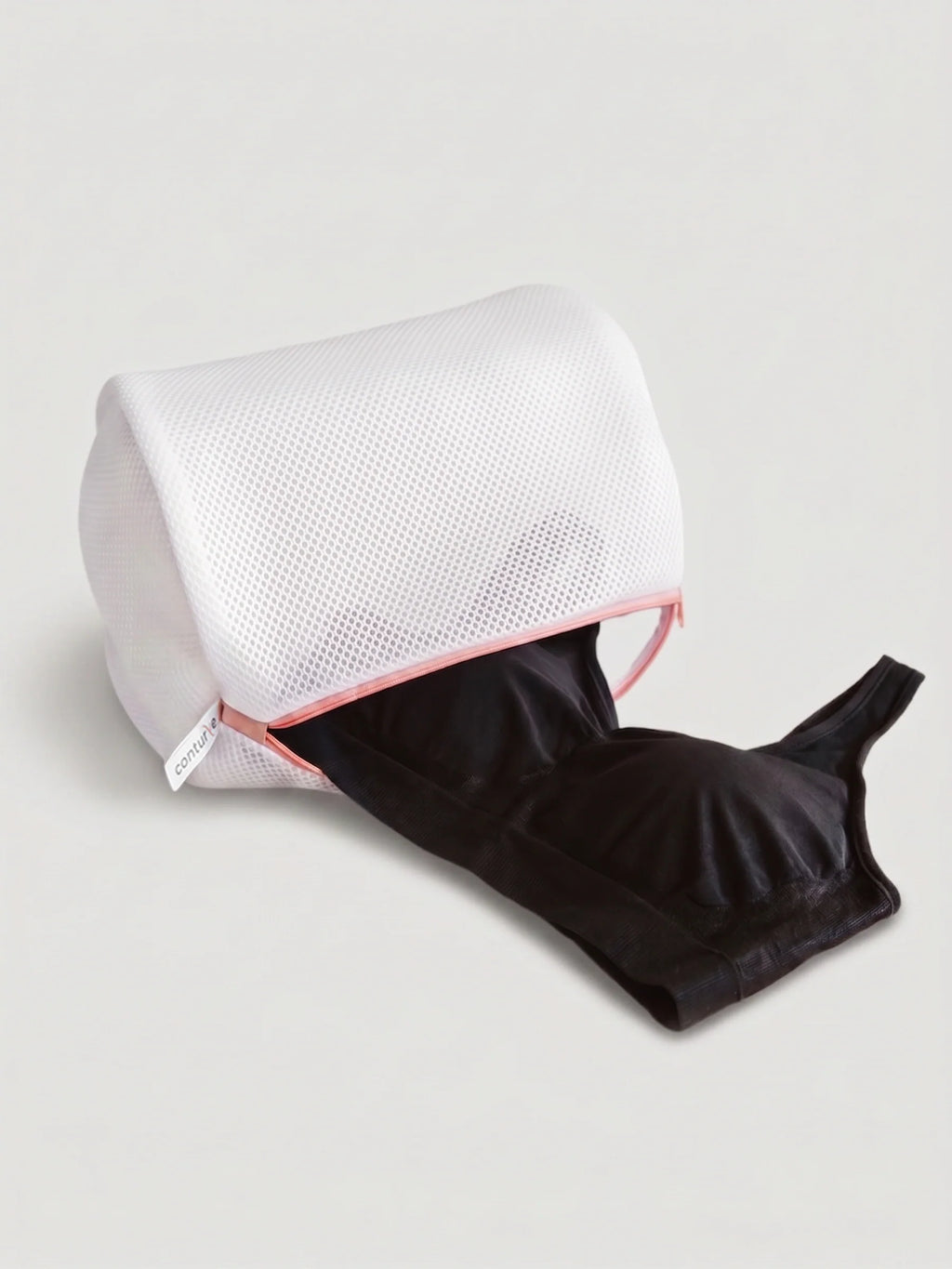White Mesh Wash Bag