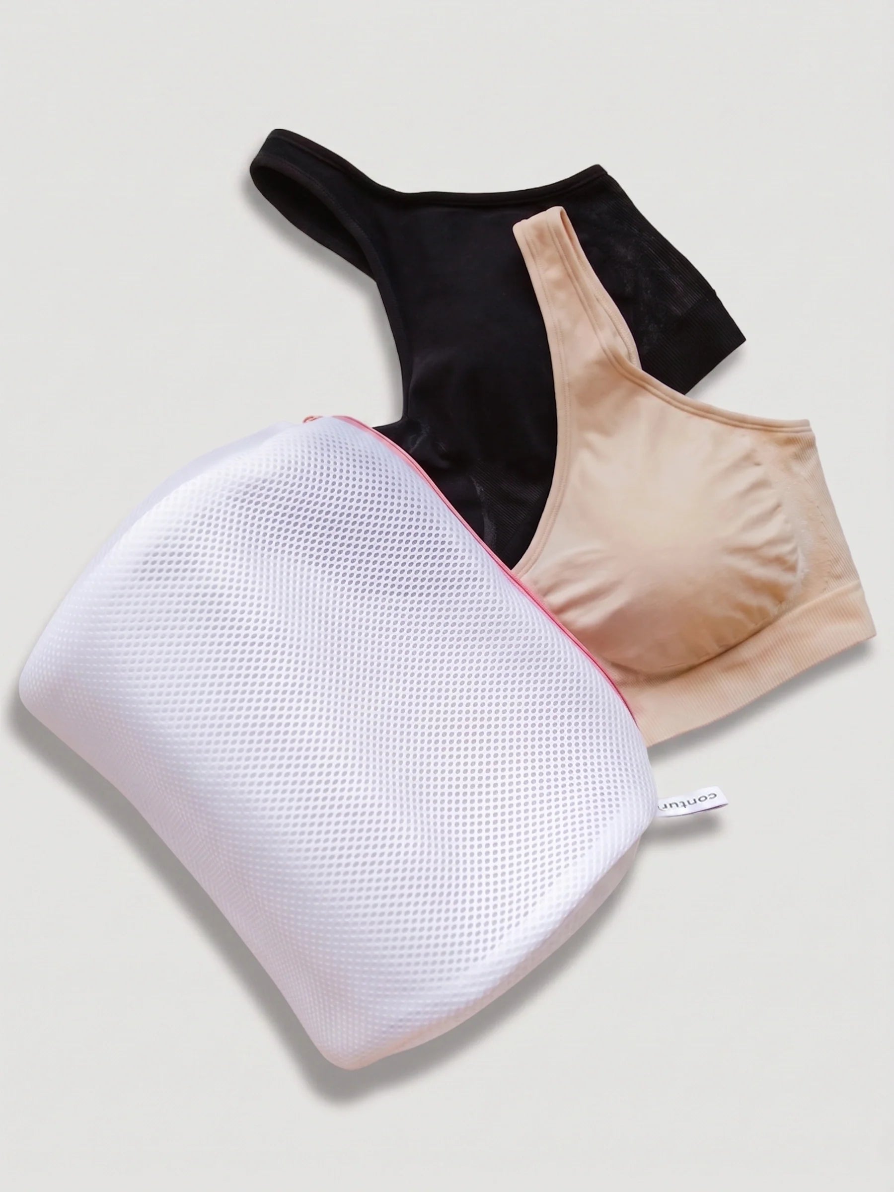 White Mesh Wash Bag