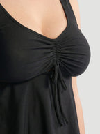 Wireless Tie-Front Tankini