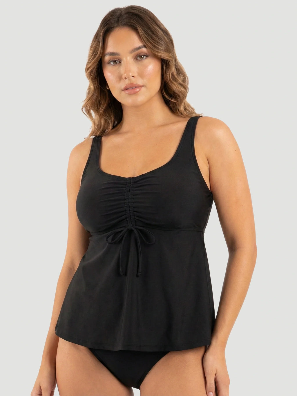 Wireless Tie-Front Tankini