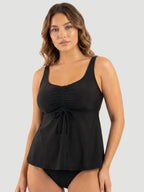 Wireless Tie-Front Tankini