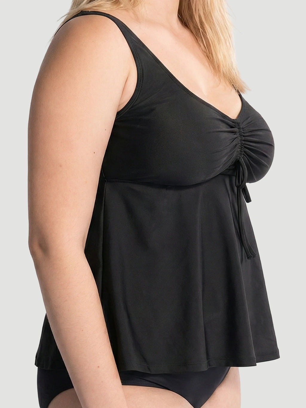 Wireless Tie-Front Tankini