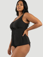 Wireless Tie-Front Tankini
