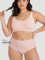High Waist Seamless Bonded Brief Underwear