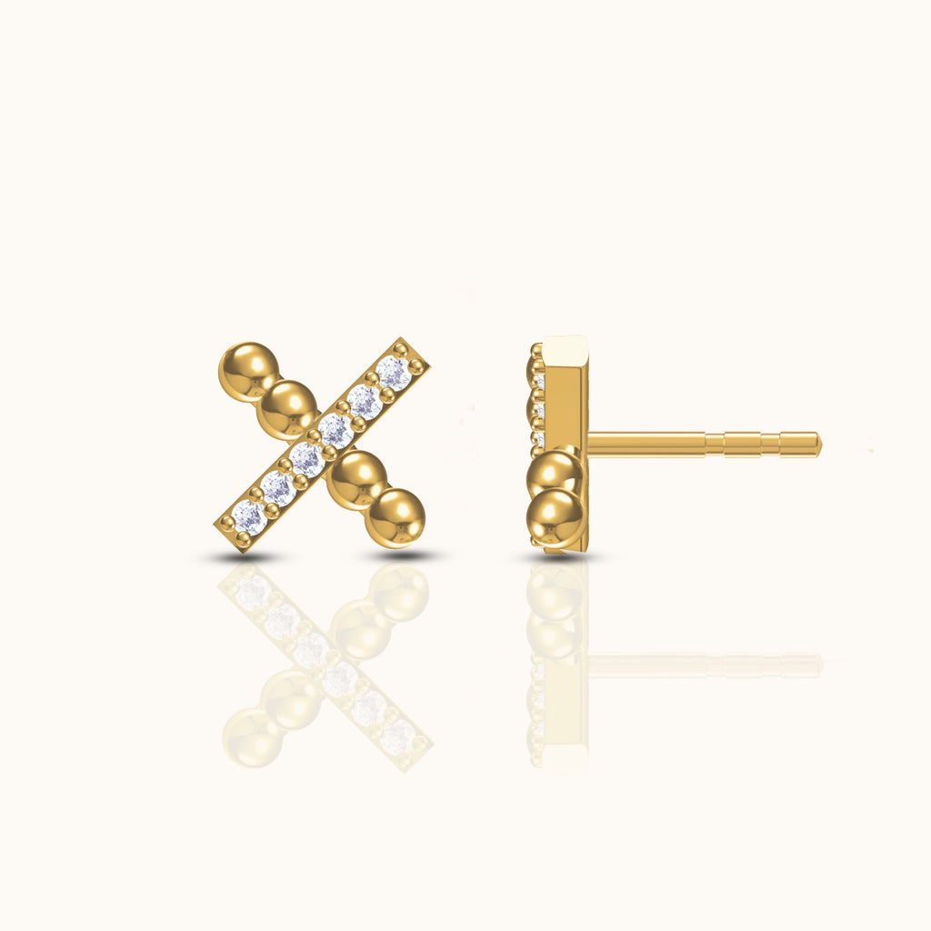 X Stud Earrings