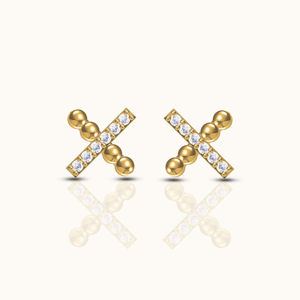 X Stud Earrings