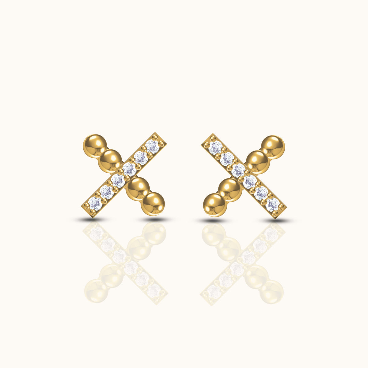 X Stud Earrings