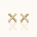 X Stud Earrings