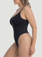 Scoop Neck Bodysuit Shaping Thong