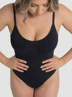 Scoop Neck Bodysuit Shaping Thong