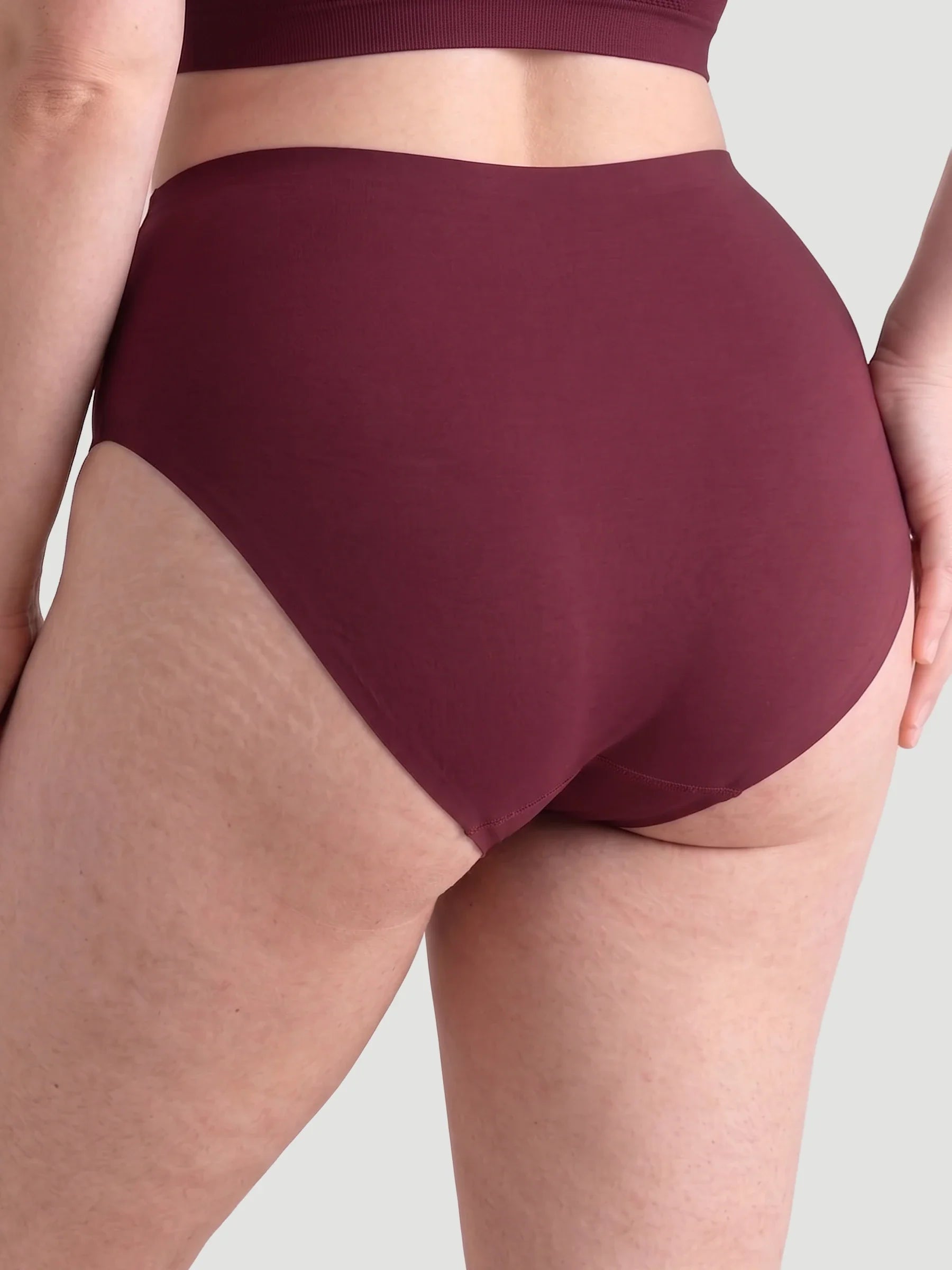 High Waist Seamless Bonded Brief Underwear