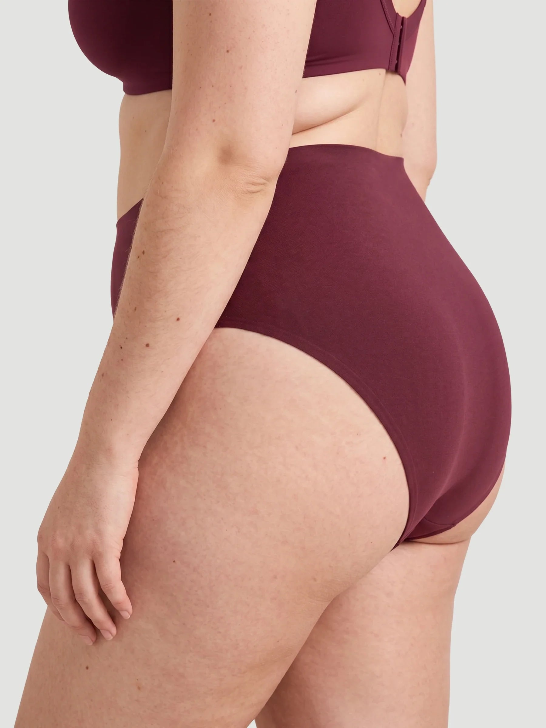 High Waist Seamless Bonded Brief Underwear