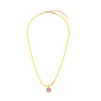 Colorful Zircon Necklaces Set Gold Plated Snake Chain Choker Stainless Steel Jewelry Set