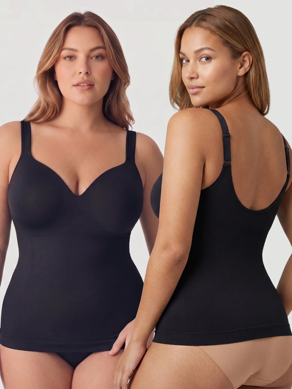 2-Pack Ultimate Comfort Built-In Bra Shaper Cami