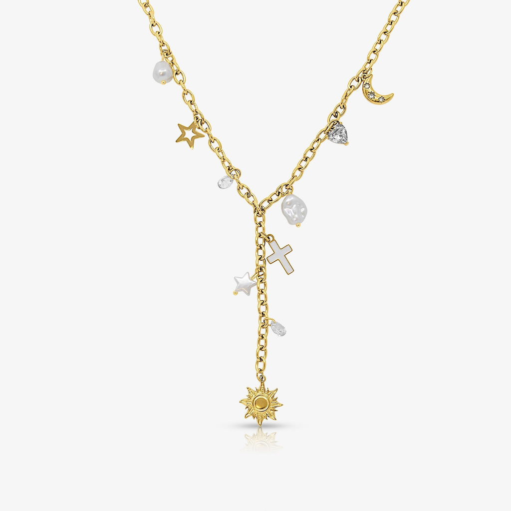 Wish Upon a Charm Lariat Necklace
