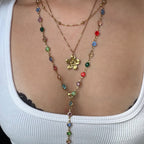 Sunset Glow Rainbow Necklace Set