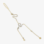 Moonlit Serpent Hand Chain