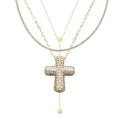 Icy Cross 3-Piece Necklace Bundle