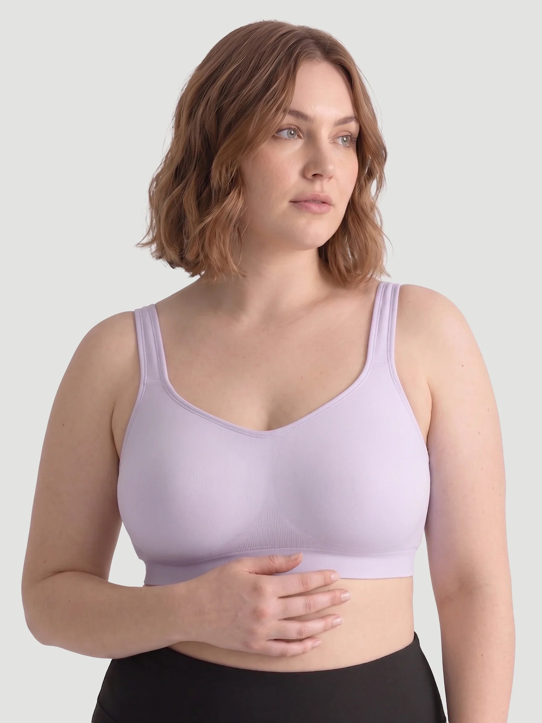 2-Pack Adjustable Wire Free Shaper Bra (Cups A-FF) + FREE Bra Extender