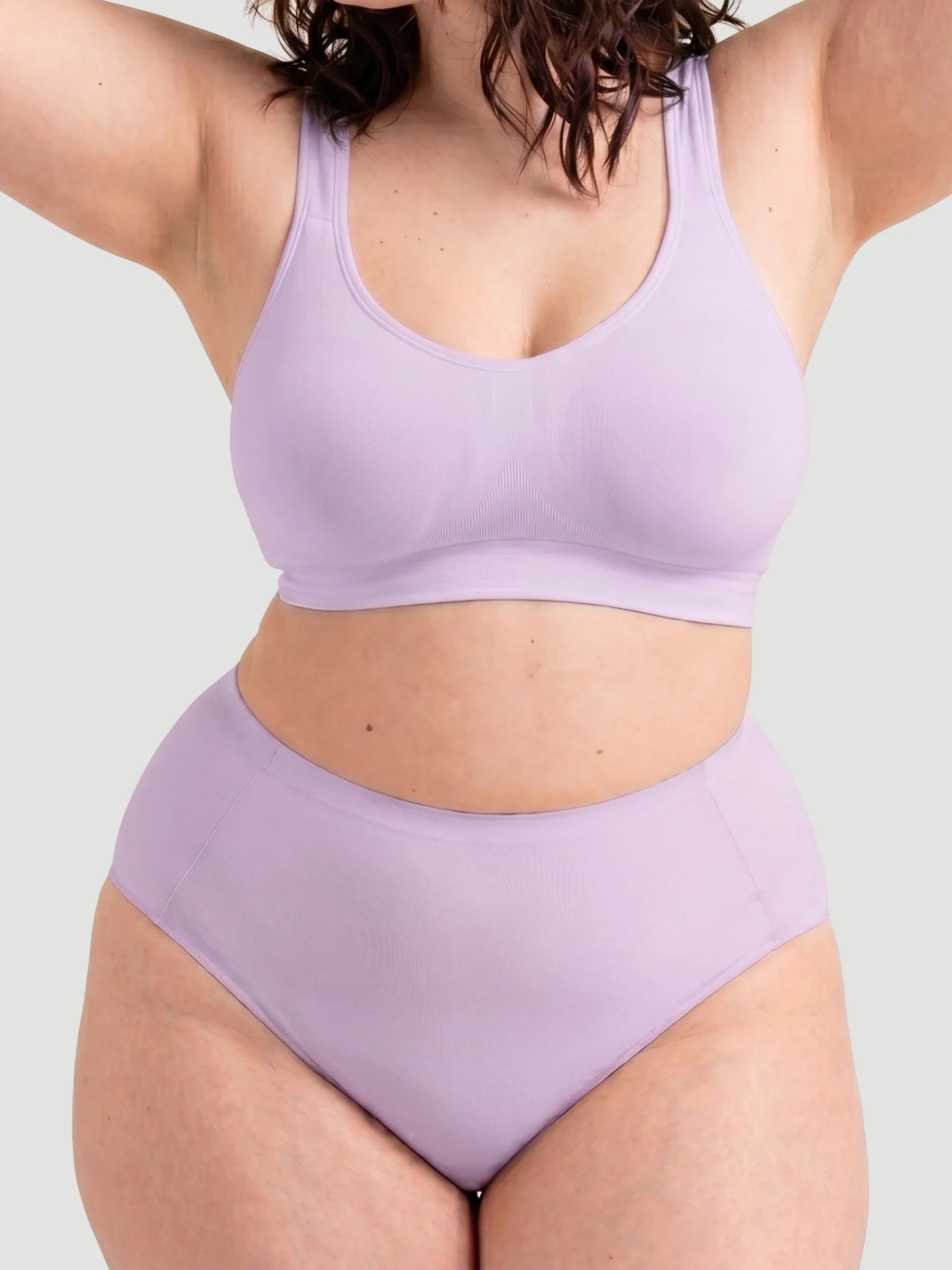 High Waist Seamless Bonded Brief Underwear